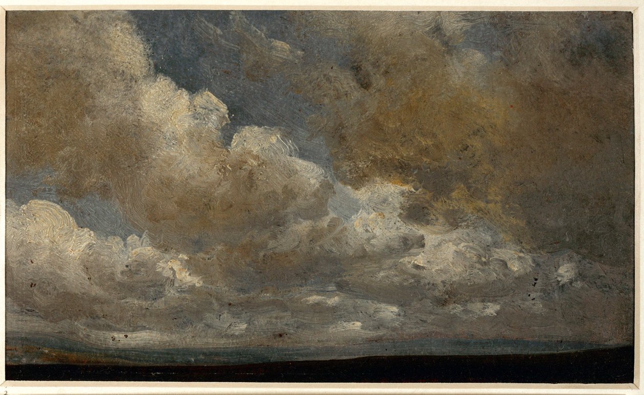Study with Clouds and Horizon by Johan Christian Dahl