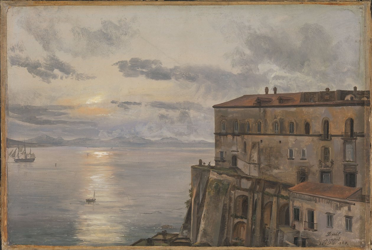 The Barracks at Pizzofalcone, Naples by Johan Christian Dahl