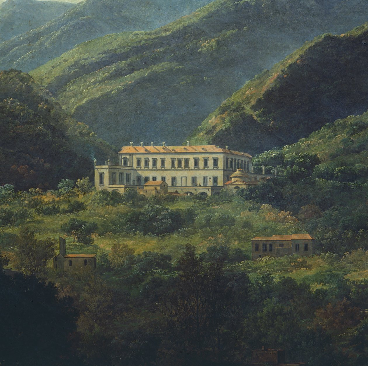 The Royal Palace of Quisisana, near Naples by Johan Christian Dahl