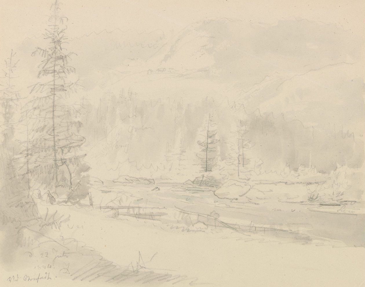 At Bruflat by Johan Christian Dahl