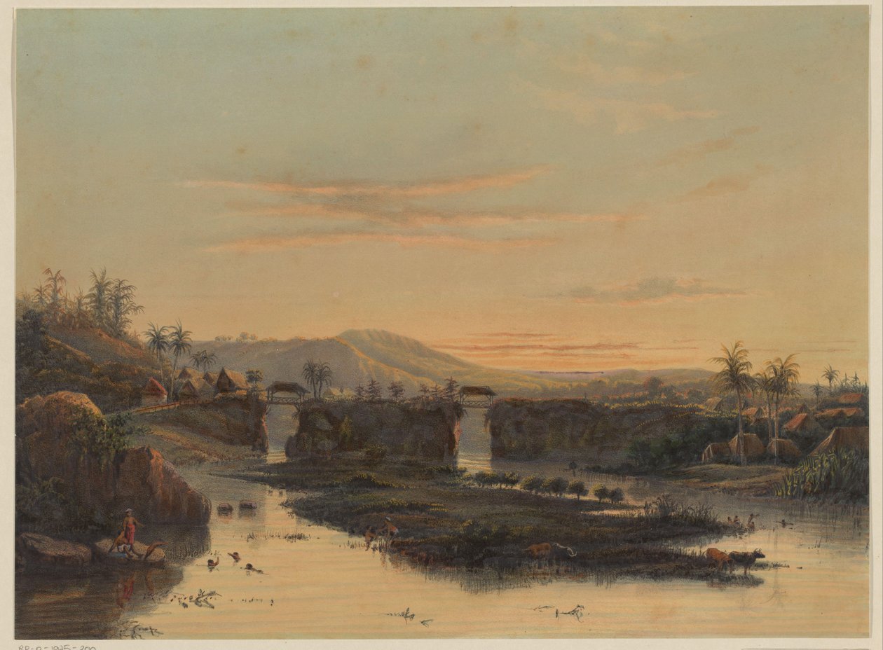 View of the Surroundings of Batavia (Landscape in the Batavian Environs) by Johan Conrad Greive