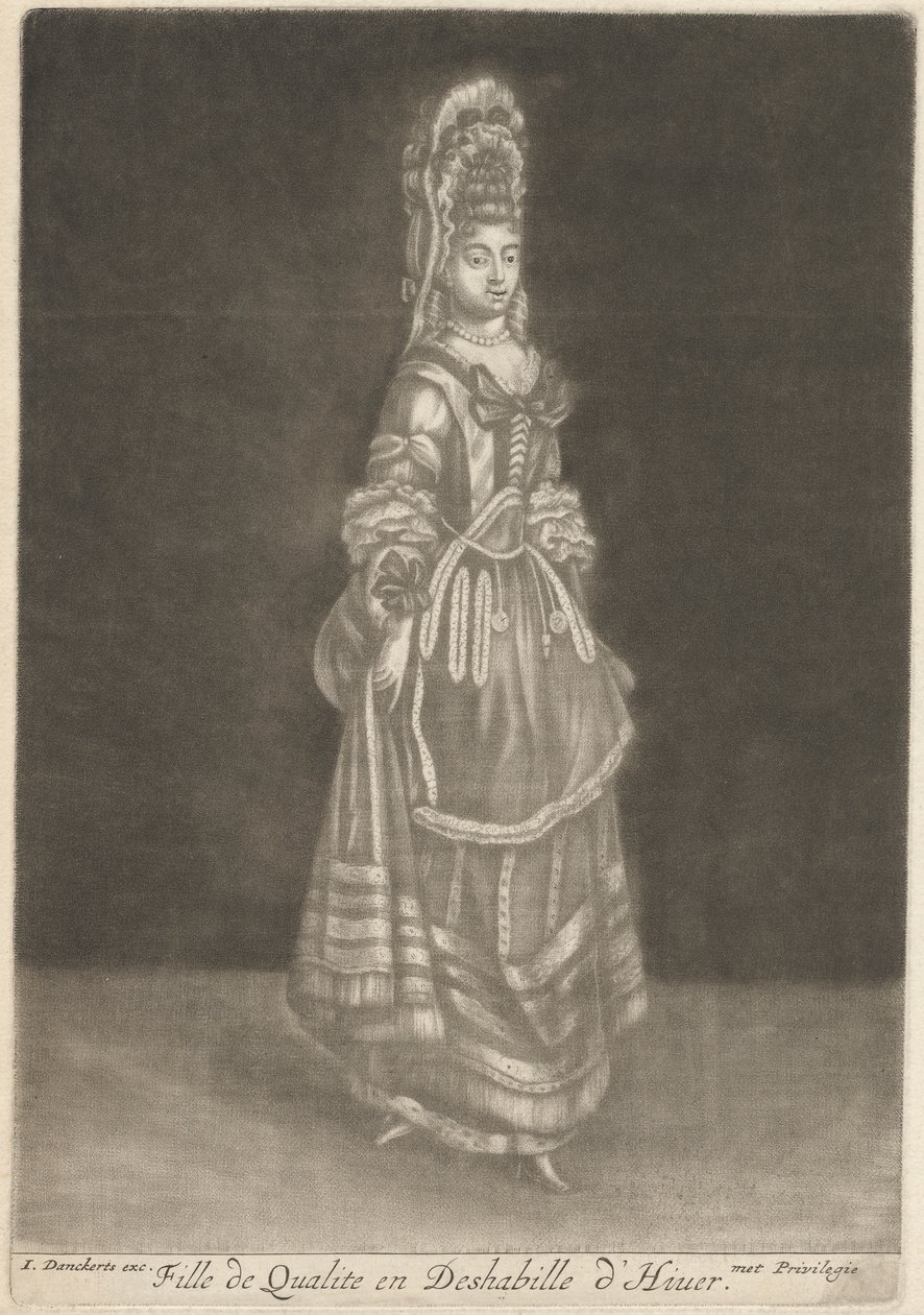 Quality Girl in Winter Undress by Johan Danckerts