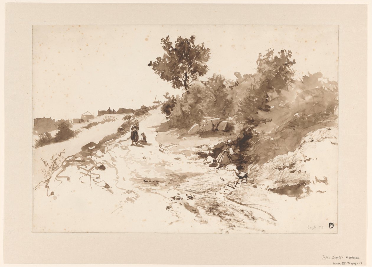 Hilly Landscape in France by Johan Daniël Koelman