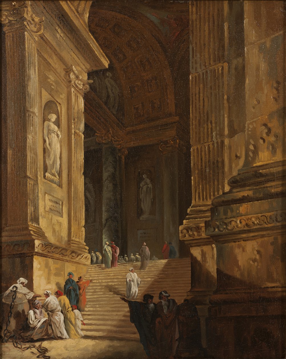 A Temple Staircase, c.1783 by Johan Gottlob Brusell