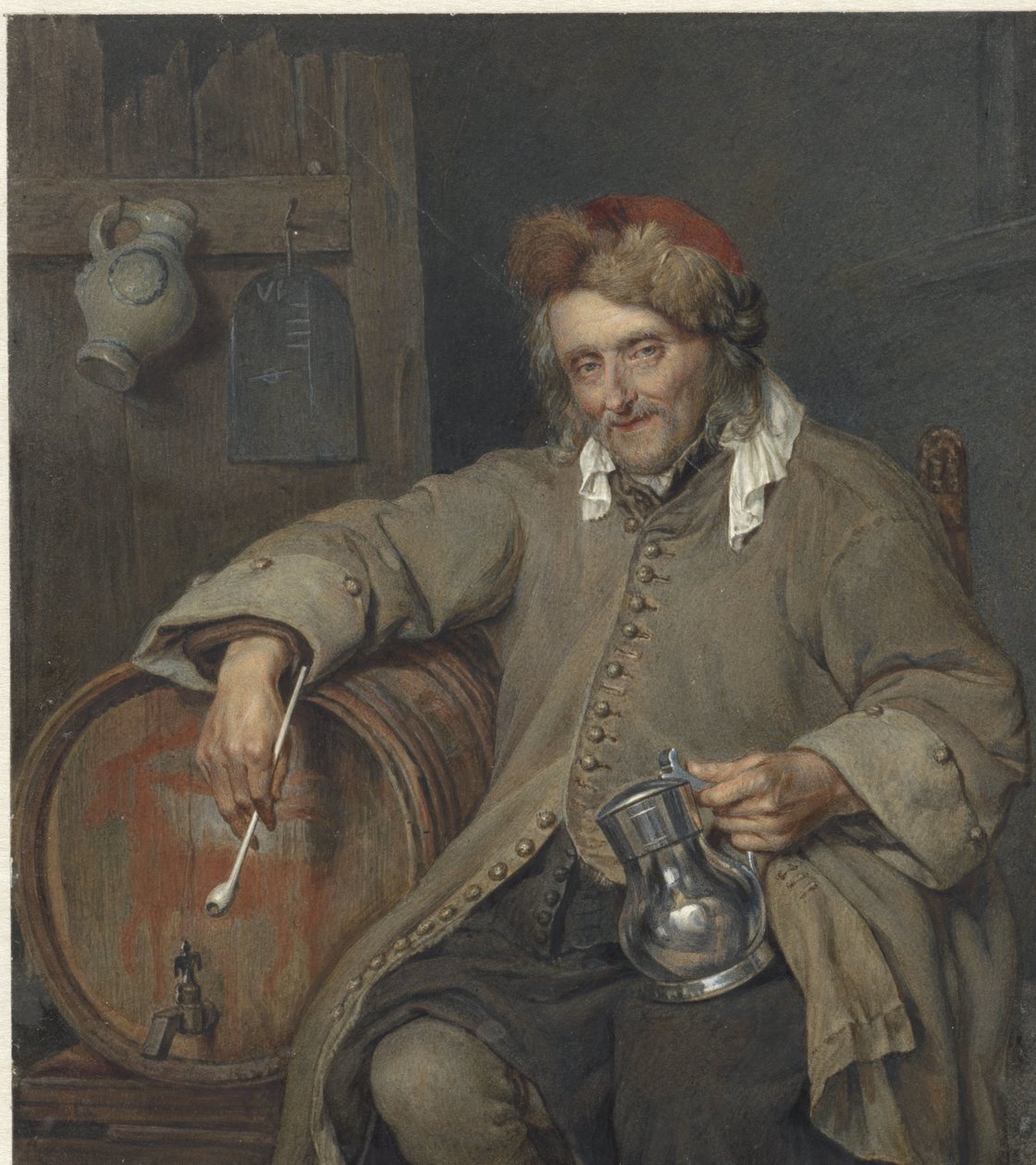 The Old Drinker by Johan Heinrich Neuman