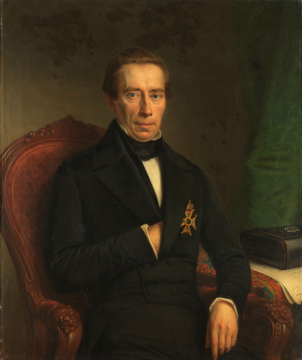 Portrait of Johan Rudolf Thorbecke by Johan Heinrich Neuman