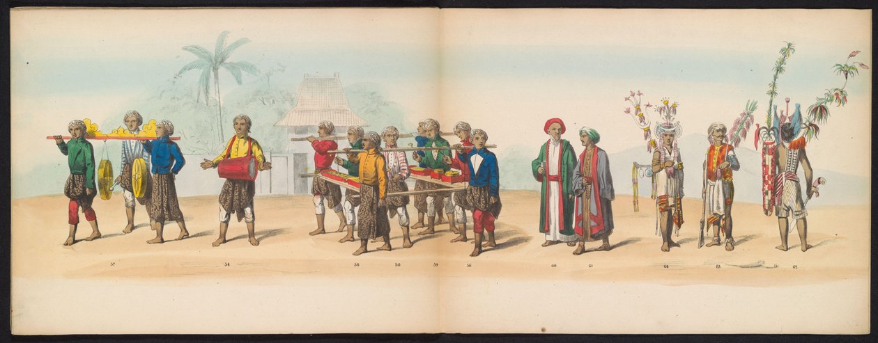 Masquerade of the Delft Students, 1857 (plate 7) by Johan Hendrik Hoffmeister