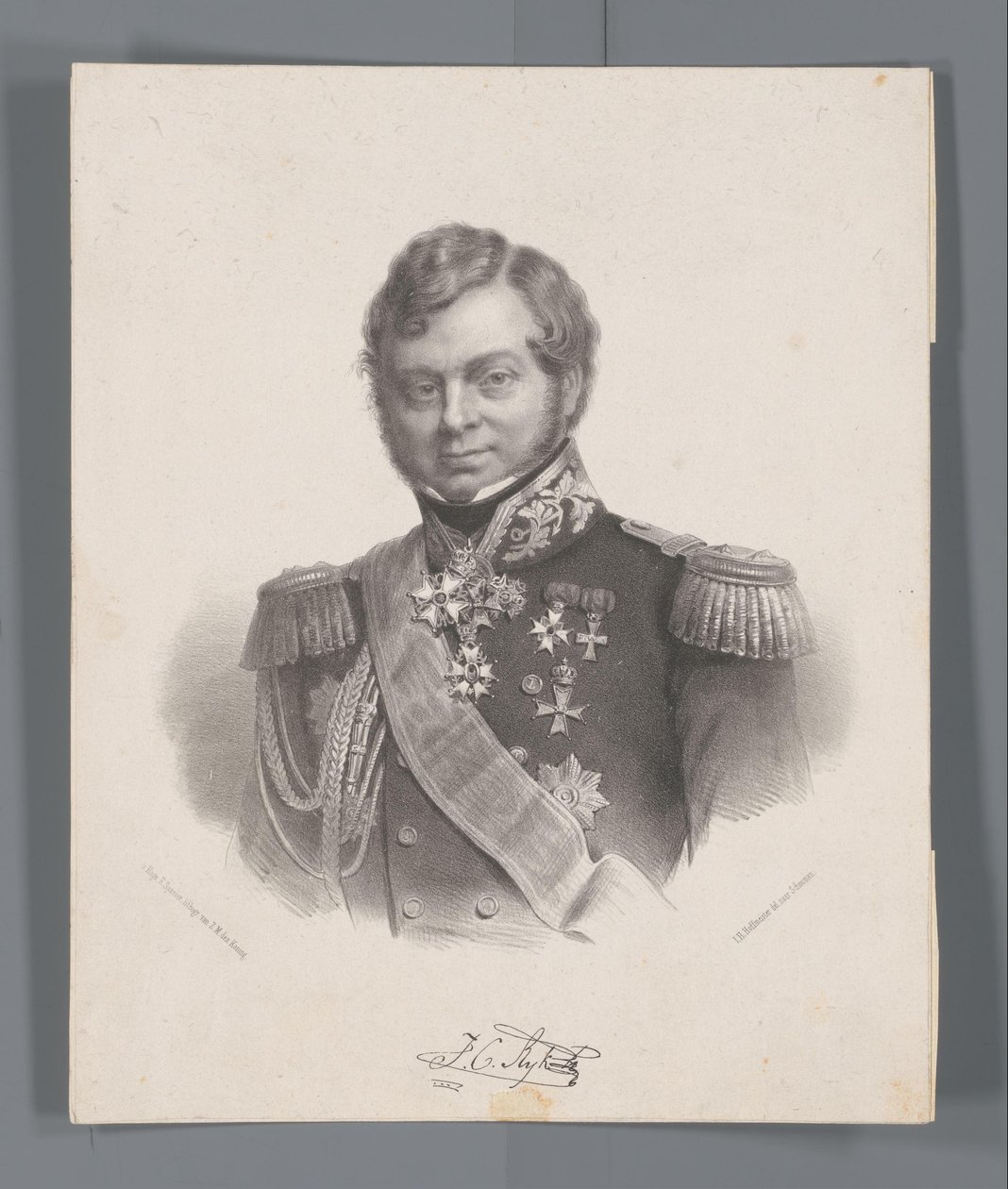 Portrait of Julius Constantijn Rijk by Johan Hendrik Hoffmeister