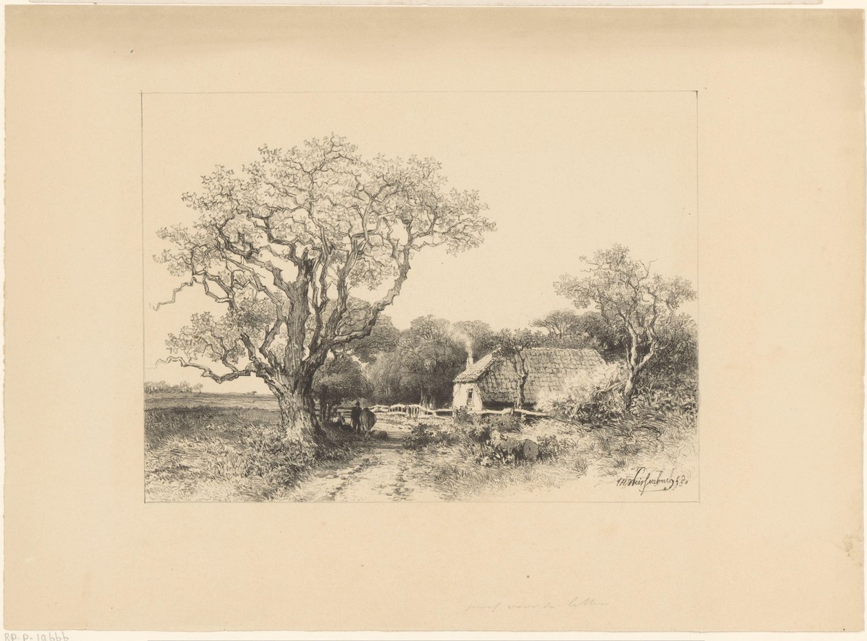 Landscape with Farm by Johan Hendrik Weissenbruch