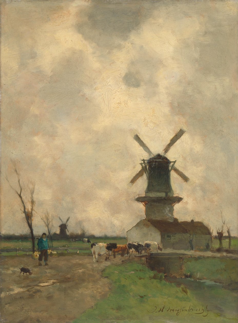 The Mill by Johan Hendrik Weissenbruch