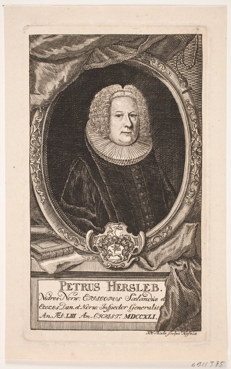 Bishop Peder Hersleb by Johan Herman Thiele