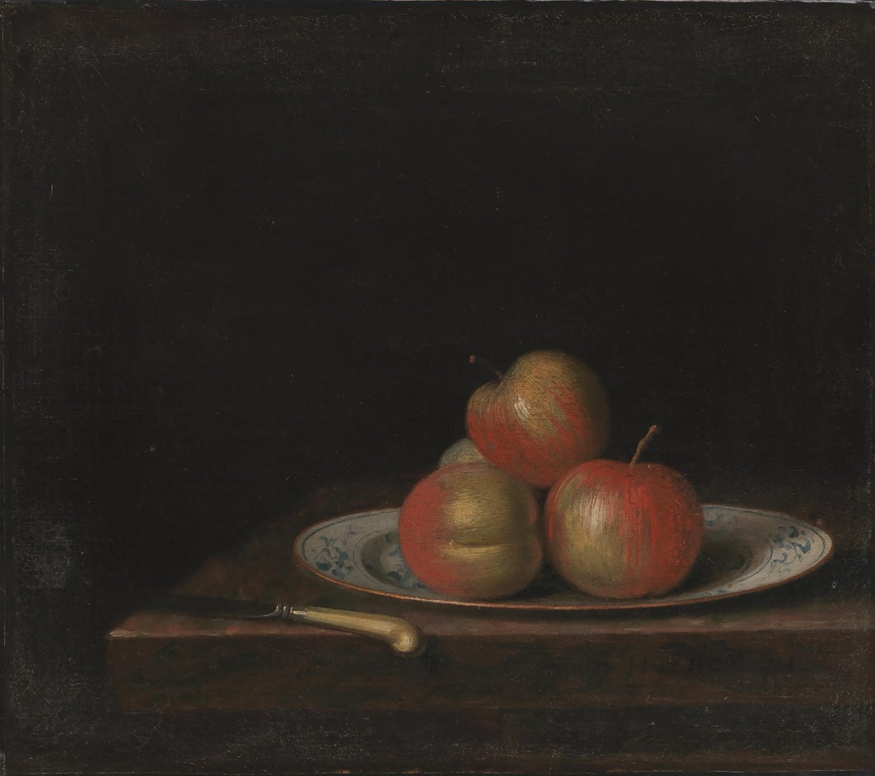 Still Life with Apples on an 