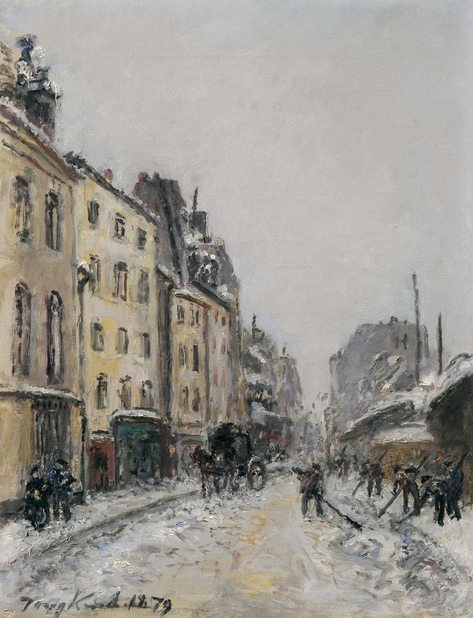 Rue du Faubourg-Saint-Jacques in Paris by Johan Jongkind