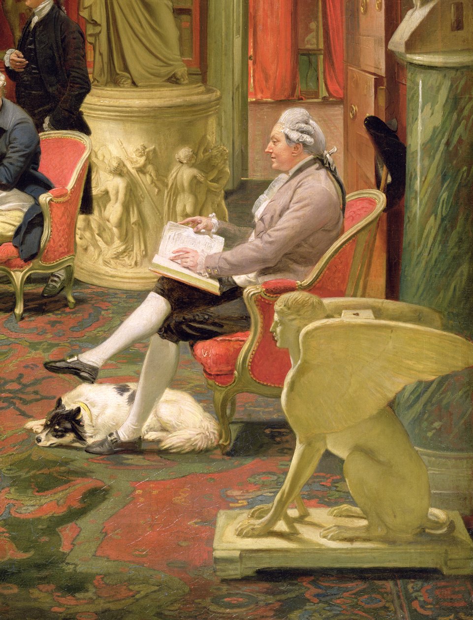 Charles Townley and his Friends in the Towneley Gallery (detail) by Johan Joseph Zoffany