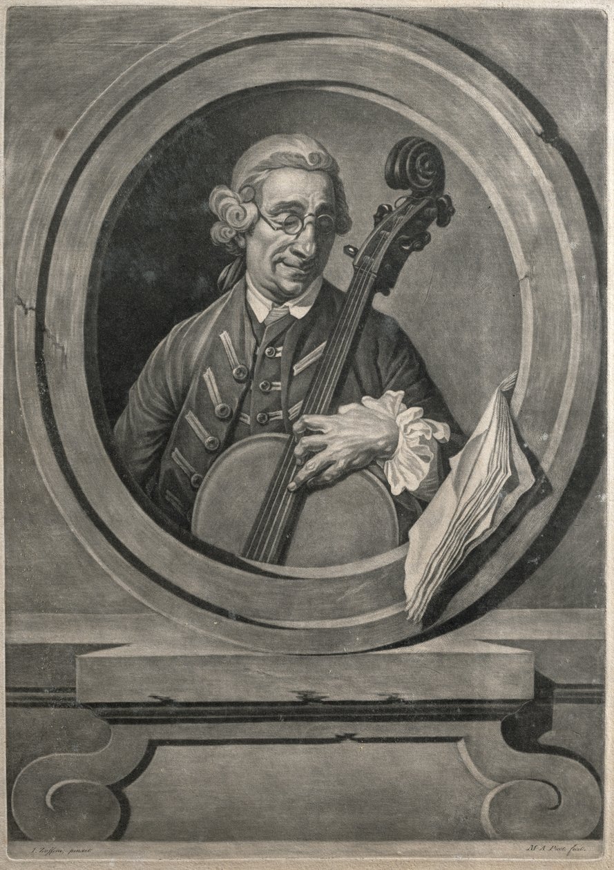 Portrait of a musician, possibly Franz Joseph Haydn by Johan Joseph Zoffany