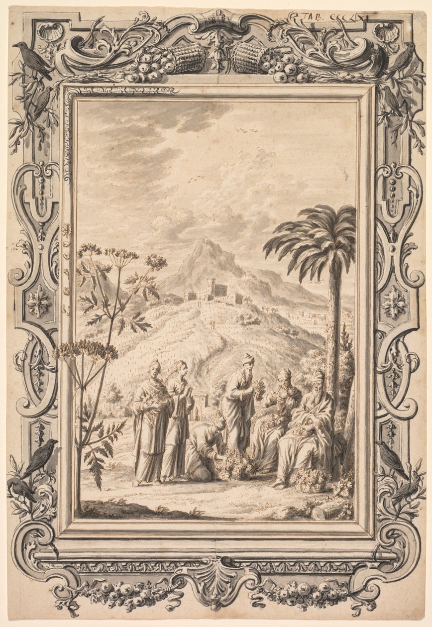 Illustration and Border Design for Copper Bible by Johan Melchior Füssli