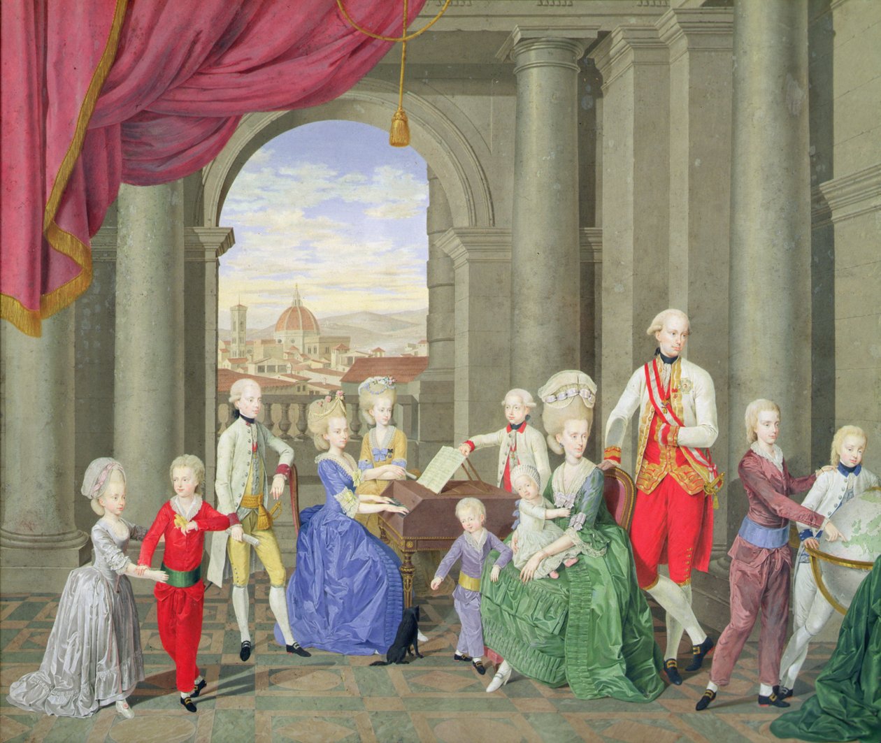 The Family of Peter Leopold, Grand Duke of Tuscany, later Leopold II, Holy Roman Emperor by Johan Moll