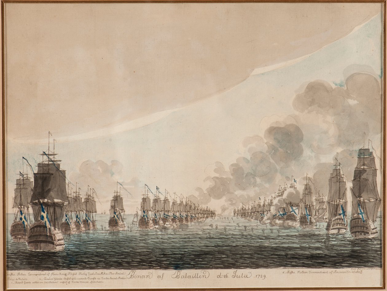 The Naval Battle of Öland on 26 July 1789 by Johan Petter Cumelin