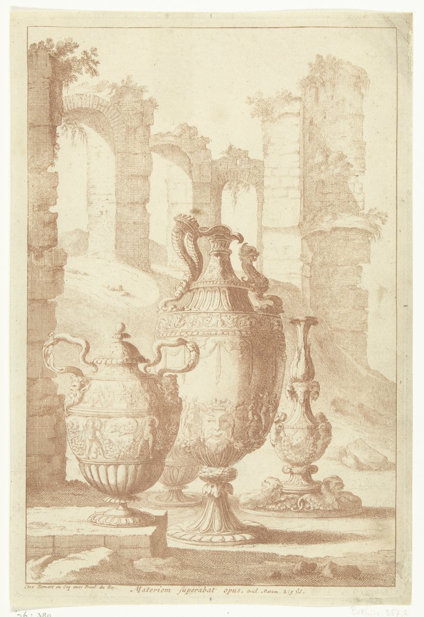 Three Vases and a Candlestick by Johan Teyler (attributed to)