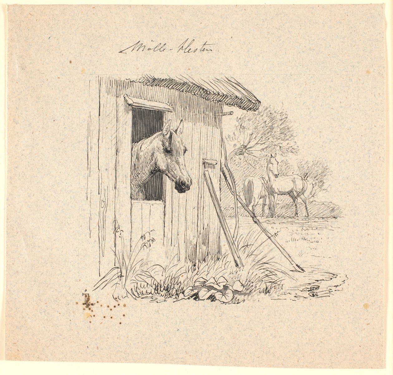 The Mill Horse by Johan Thomas Lundbye