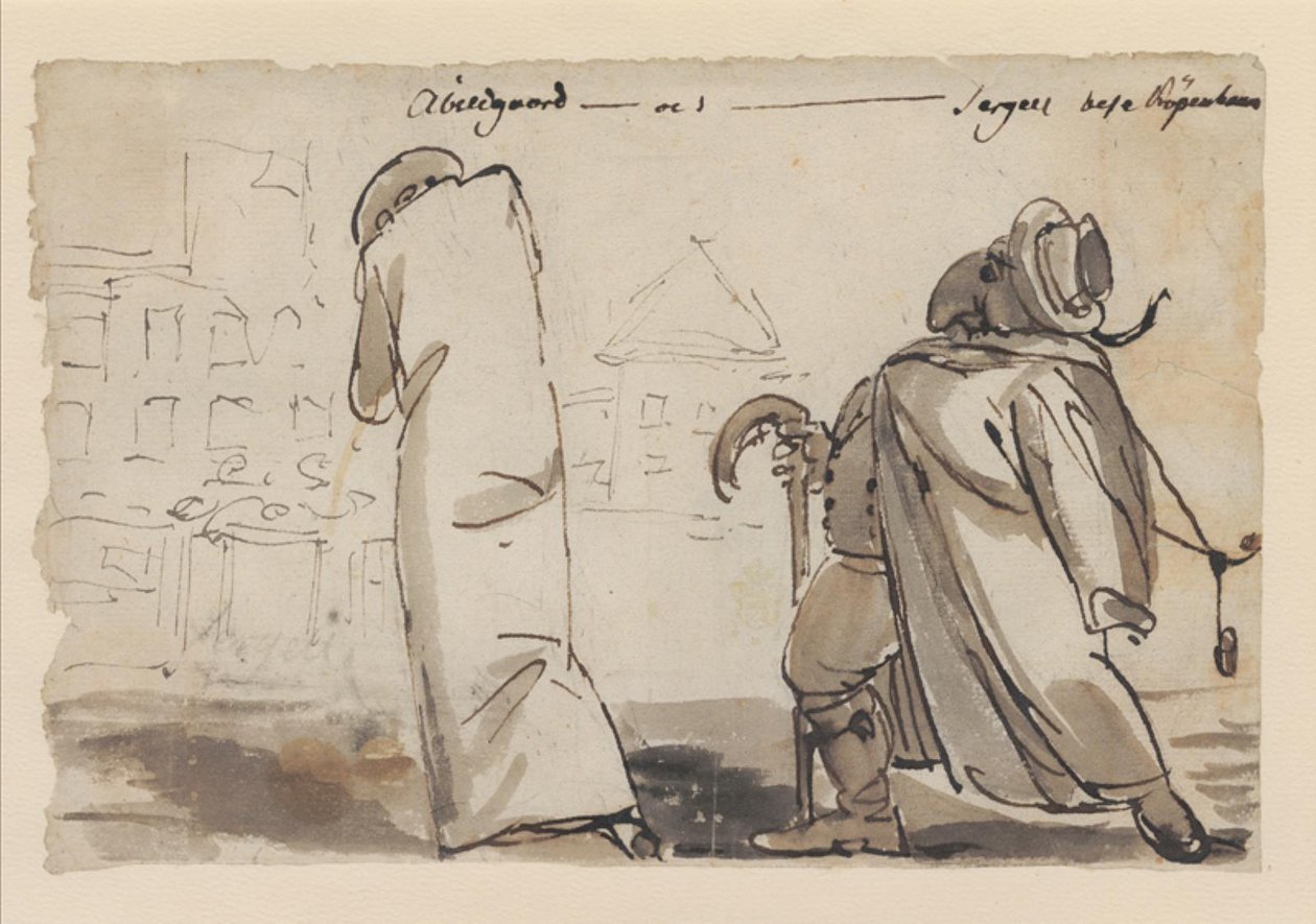 Abildgaard and Sergell Visit Copenhagen by Johan Tobias Sergel
