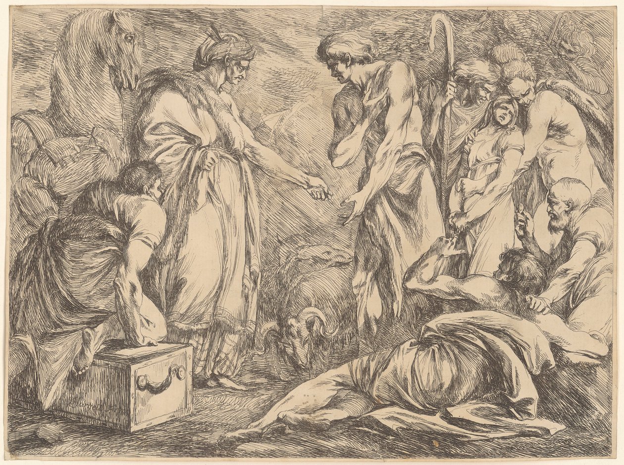 Joseph Sold by His Brothers by Johan Tobias Sergel
