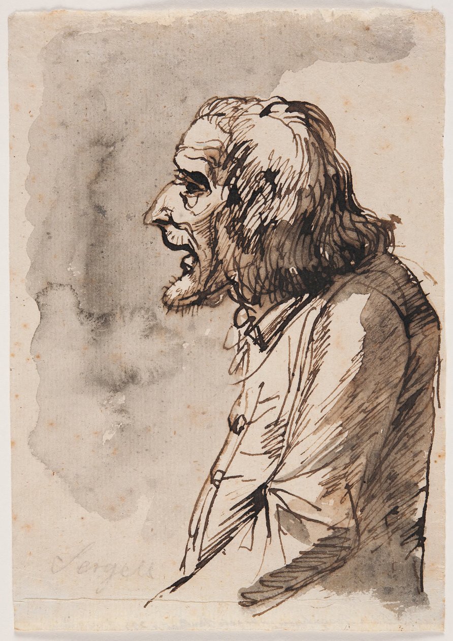 Portrait of an Elderly Man by Johan Tobias Sergel