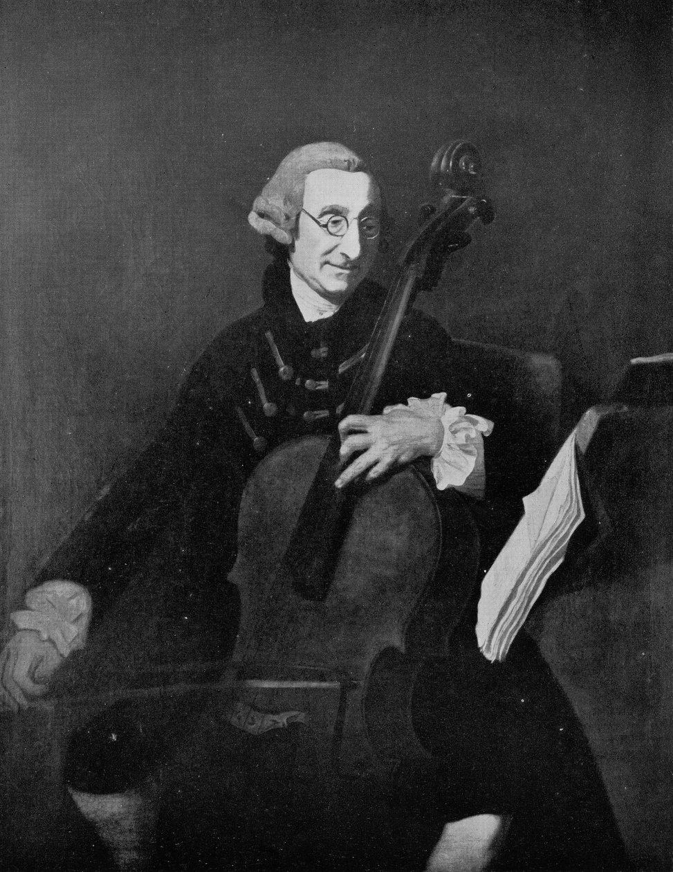 Giacomo Cervetto, Italian Cellist by Johan Zoffany