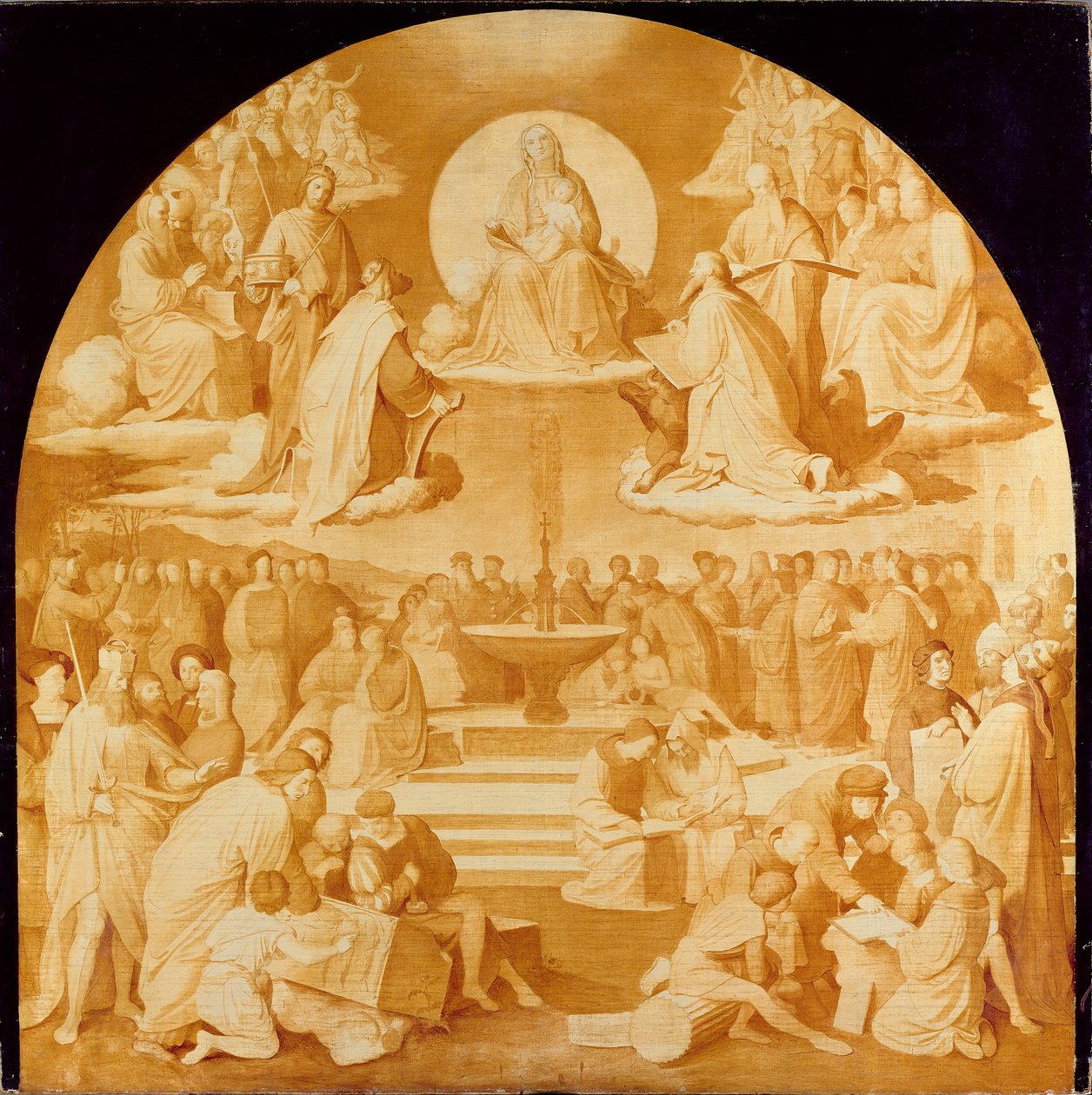 The Triumph of Religion in the Arts, before 1840 by Friedrich Overbeck