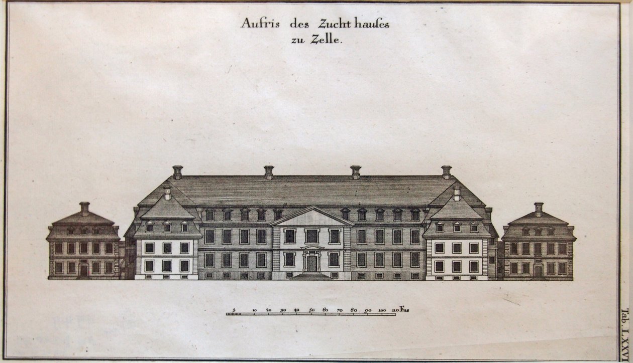 View of the Celle Goal, Workhouse and Madhouse by Johann Friedrich Penther