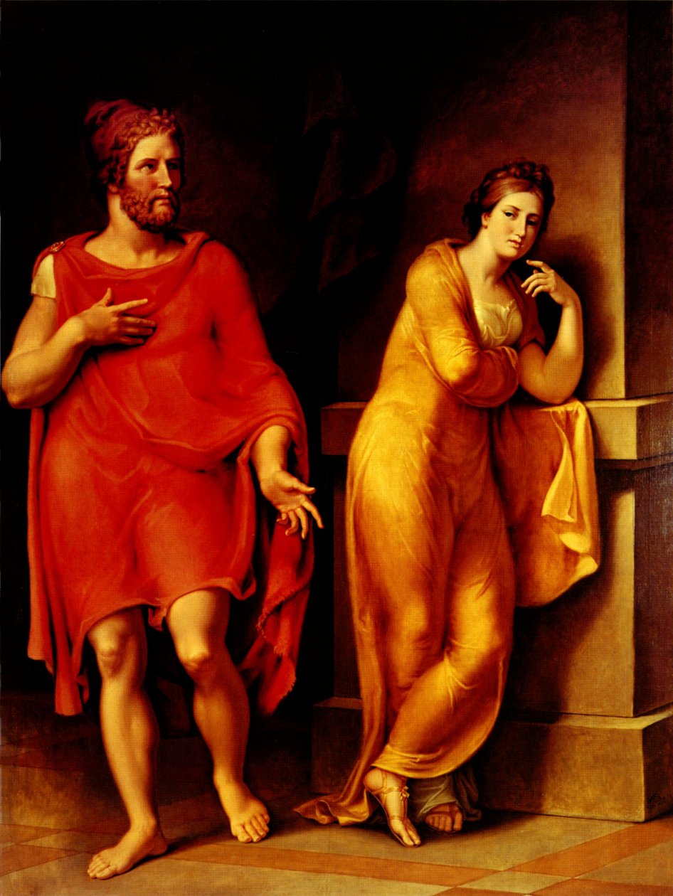 Odysseus and Nausicaa by Johann Heinrich Wilhelm Tischbein