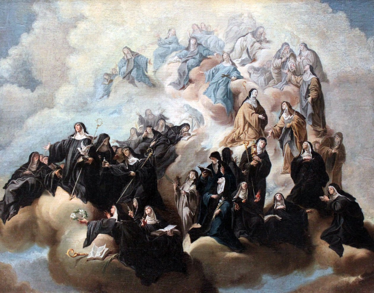 Saint Scholastica with Nuns of the Benedictine Order and Its Branches by Johann Jakob Zeiller