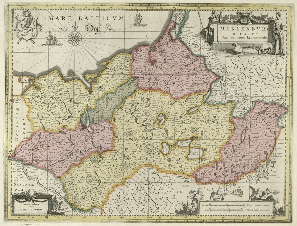 Duchy of Mecklenburg by Johann Lauremberg