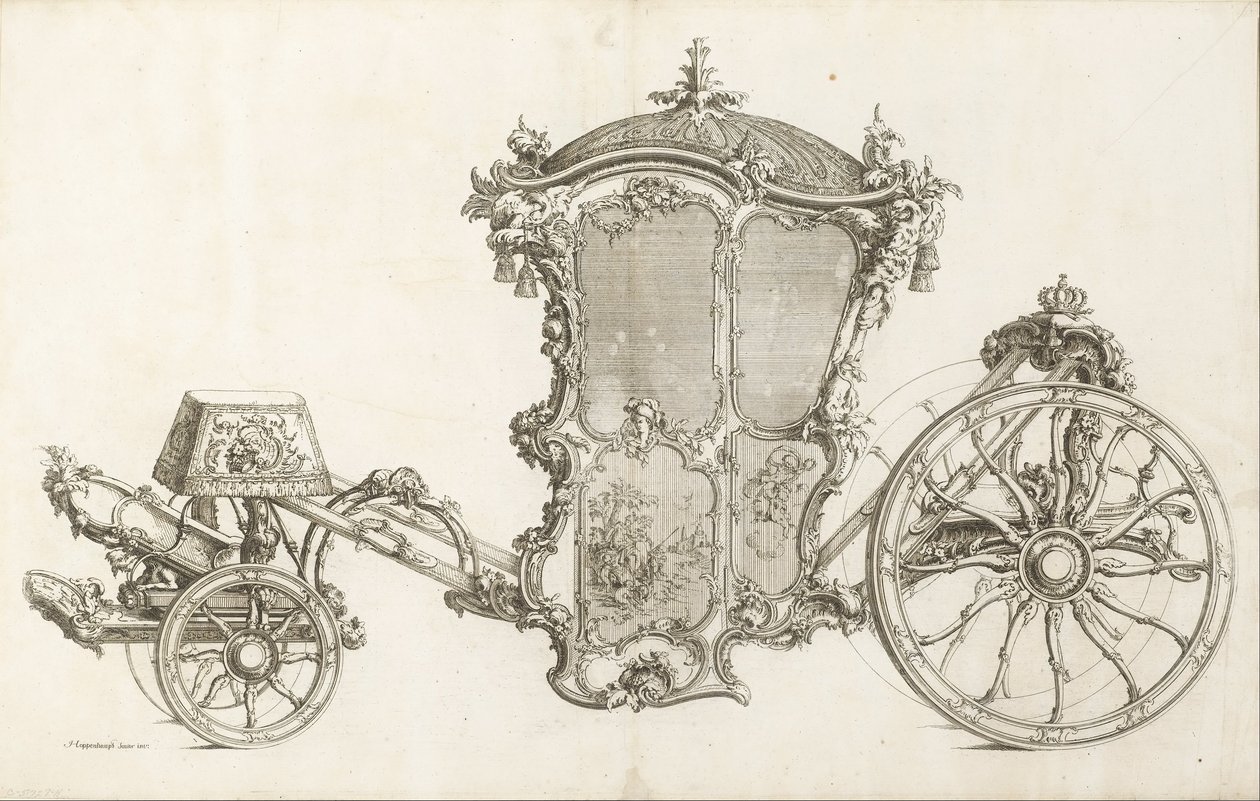 Design for a Carriage by Johann Michael Hoppenhaupt