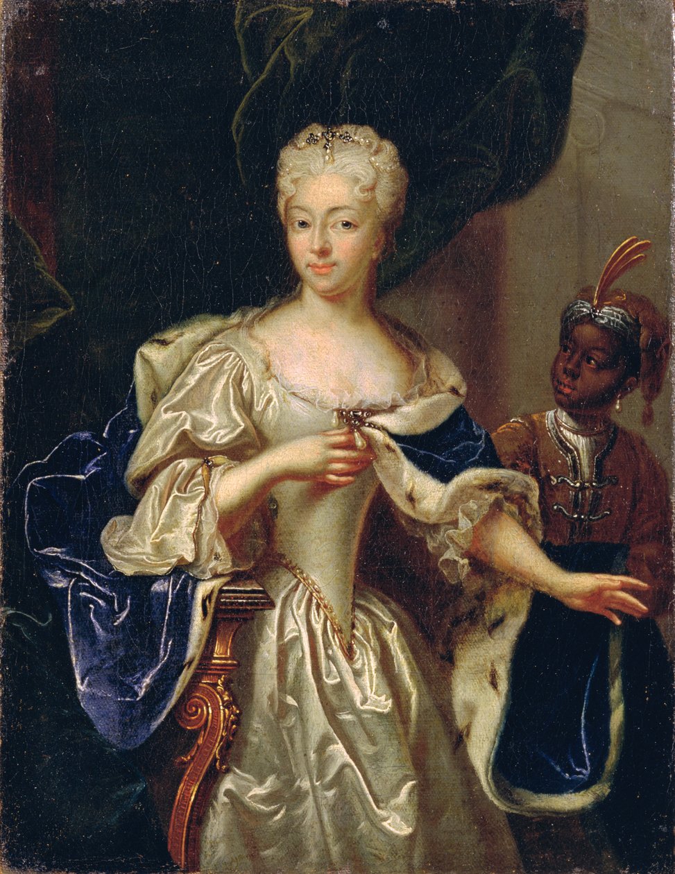 Portrait of Princess Charlotte of Brunswick-Luneburg, 1728 by Johann Paul Luedden