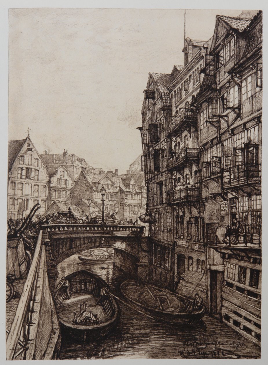 Fleet at Brauerstrasse by Johann Theobald Riefesell