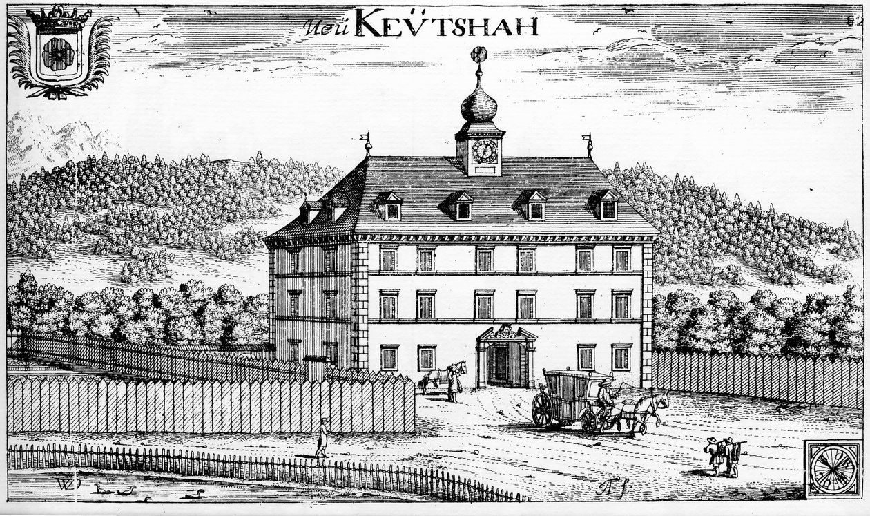 Castle of Keutschach in the Carinthian by Johann Weikhard von Valvasor