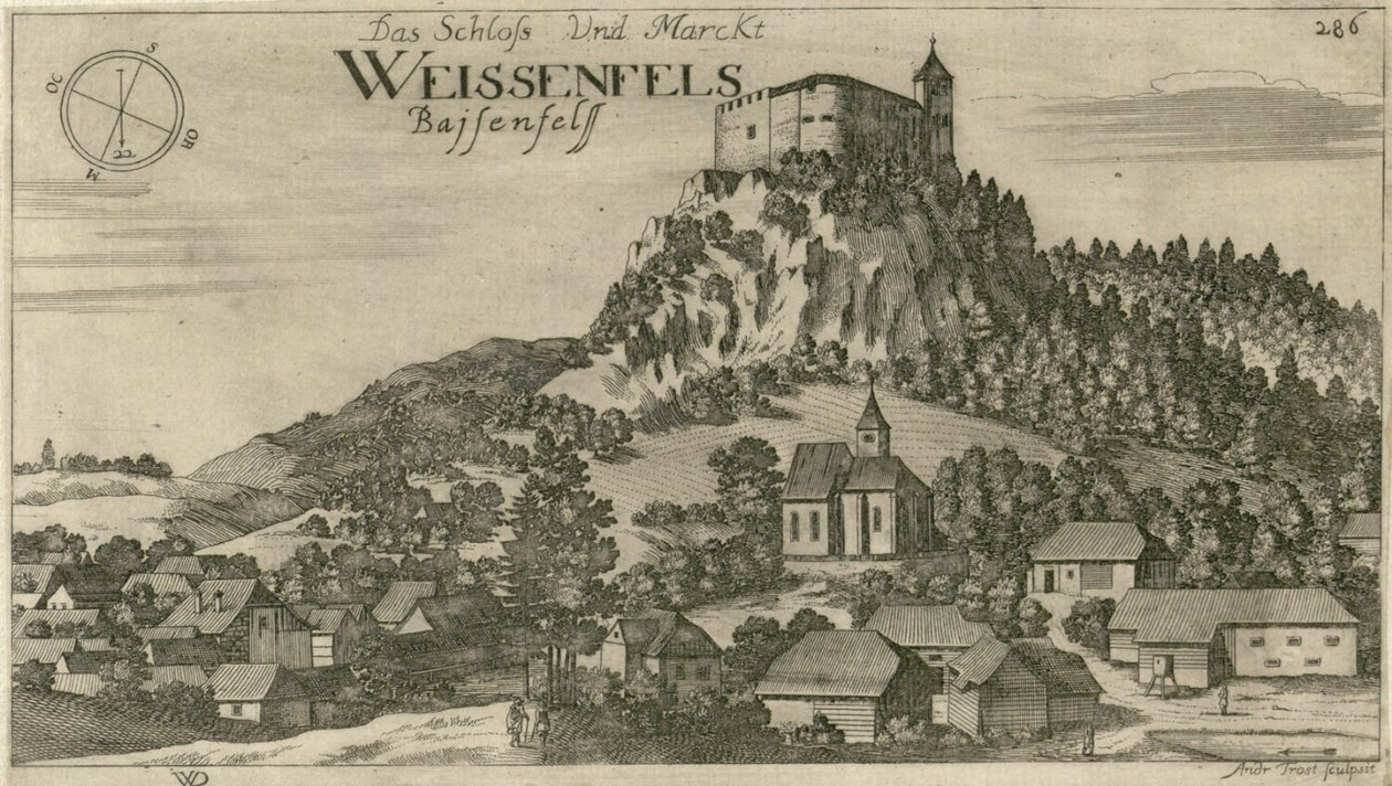 City of Bela Pe by Johann Weikhard von Valvasor