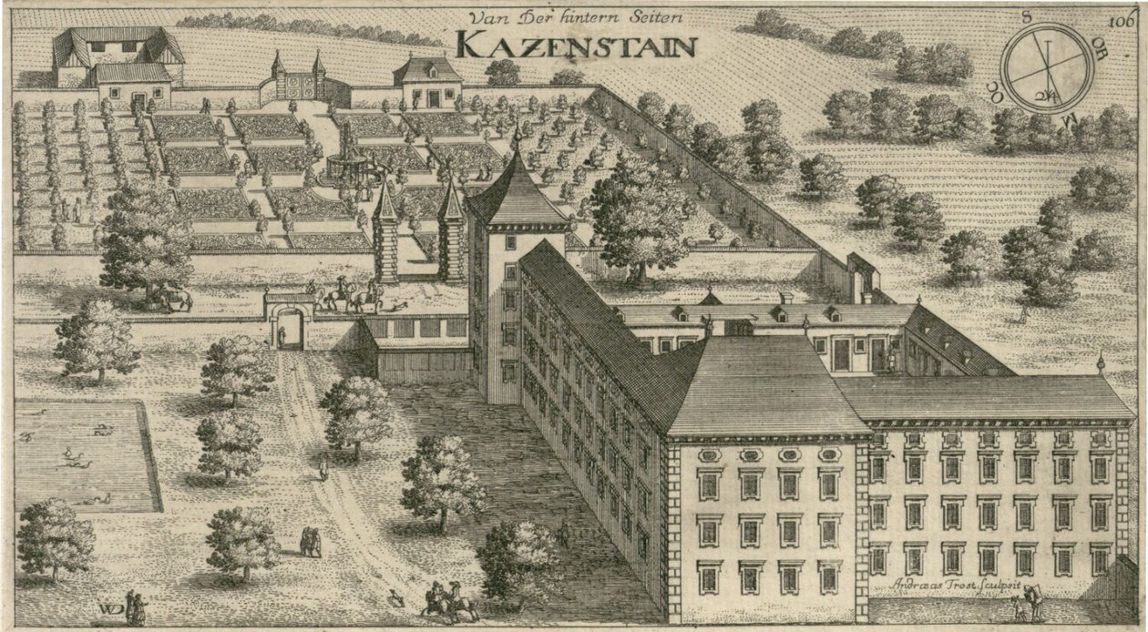 Castle Kacenštajn (2) by Johann Weikhard von Valvasor