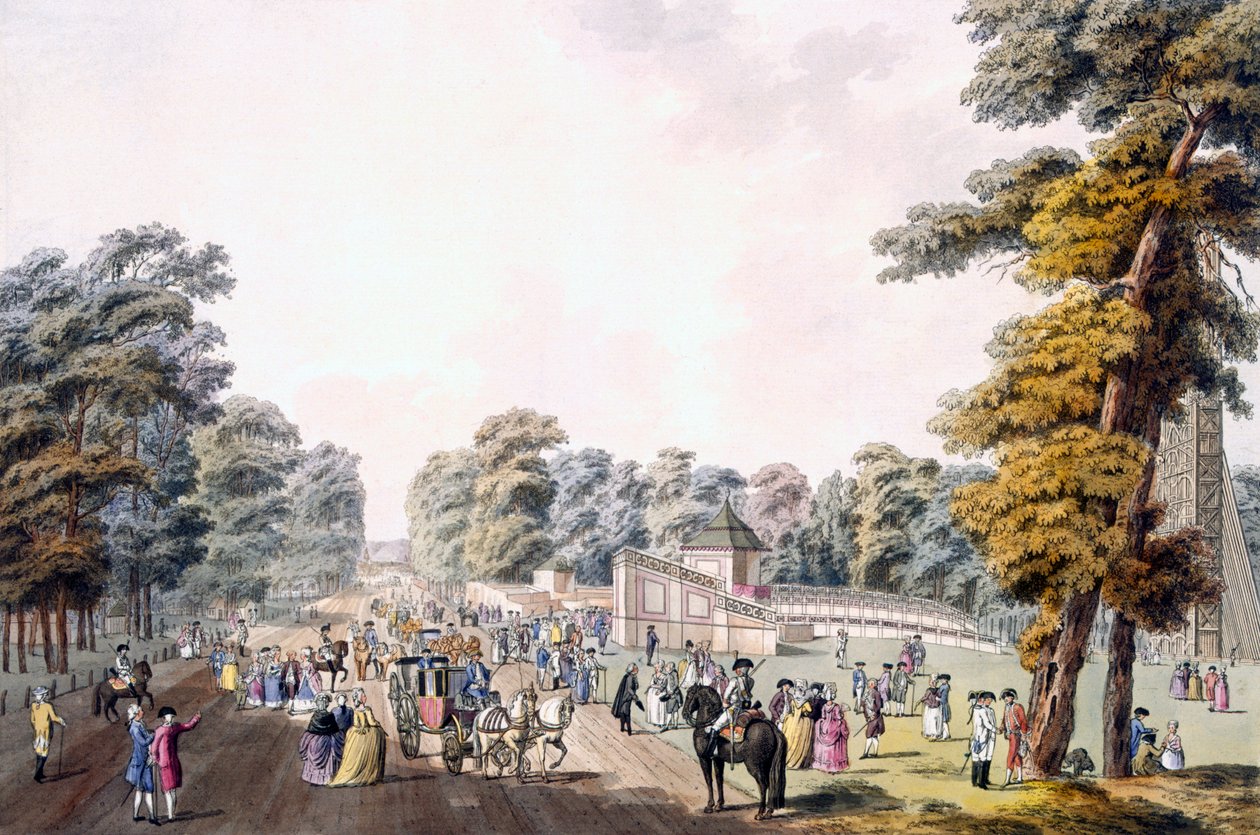 The Place of the Fireworks at Prater, Vienna, 1792 by Johann Ziegler