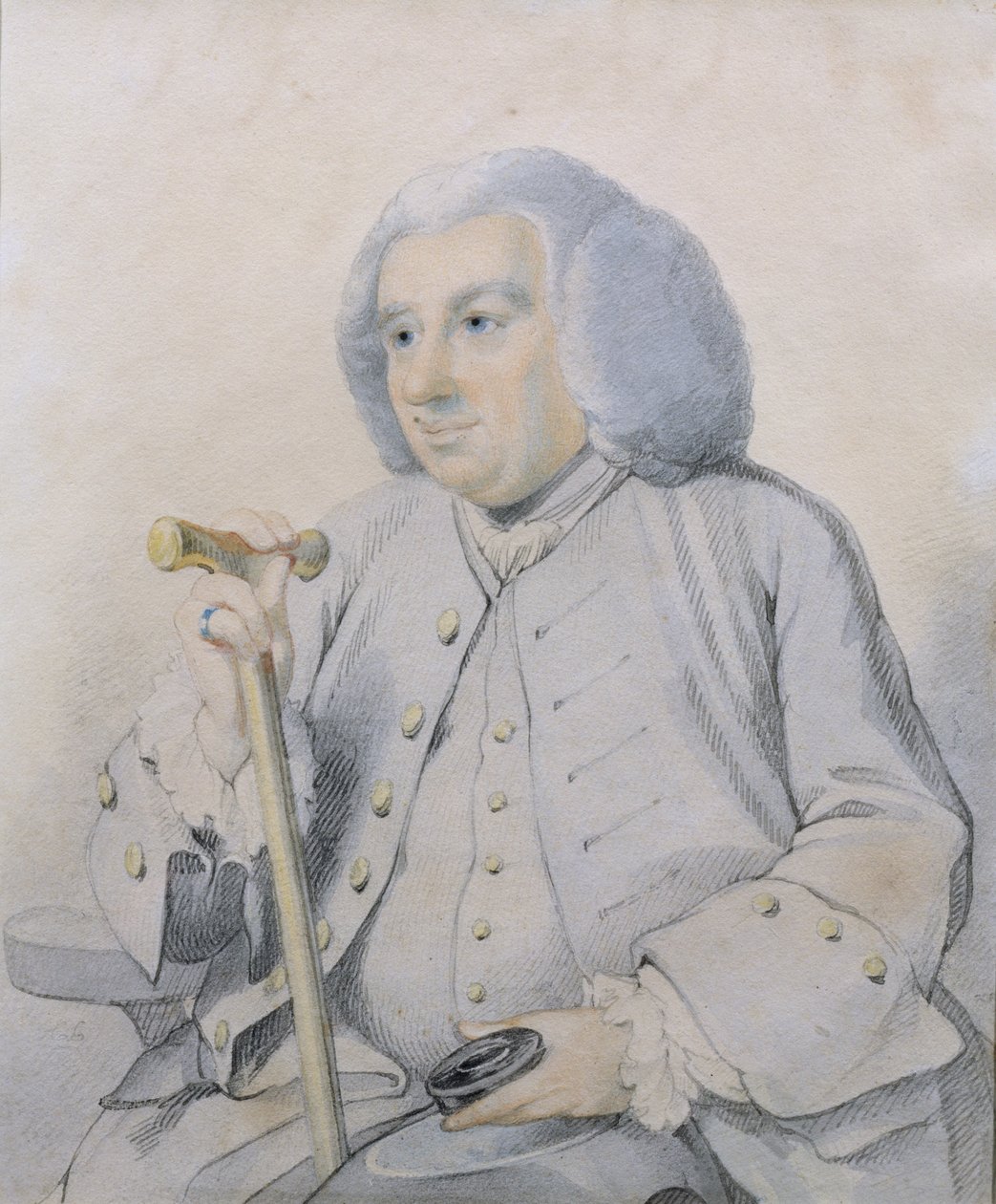 Sketch of the Portrait of Andrew Drummond by Johan Joseph Zoffany