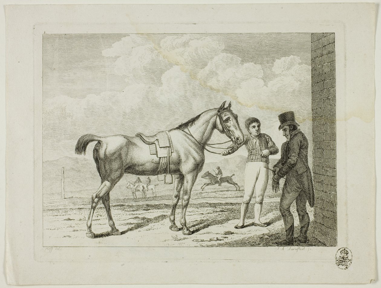 Riding School and Horses by Johann Adolph Darnstedt