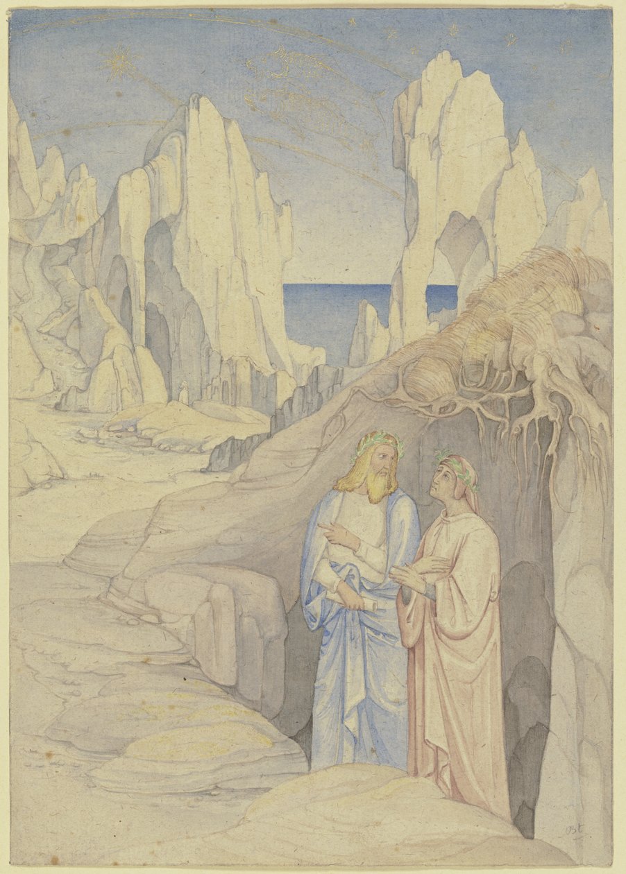 Dante and Virgil in the Underworld by Johann Anton Ramboux