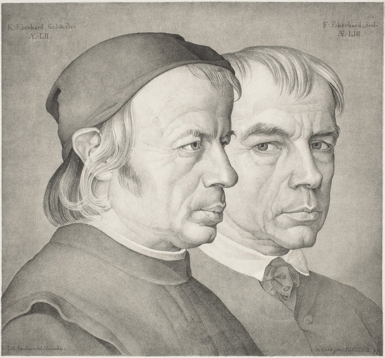 The Brothers Konrad and Franz Eberhard by Johann Anton Ramboux