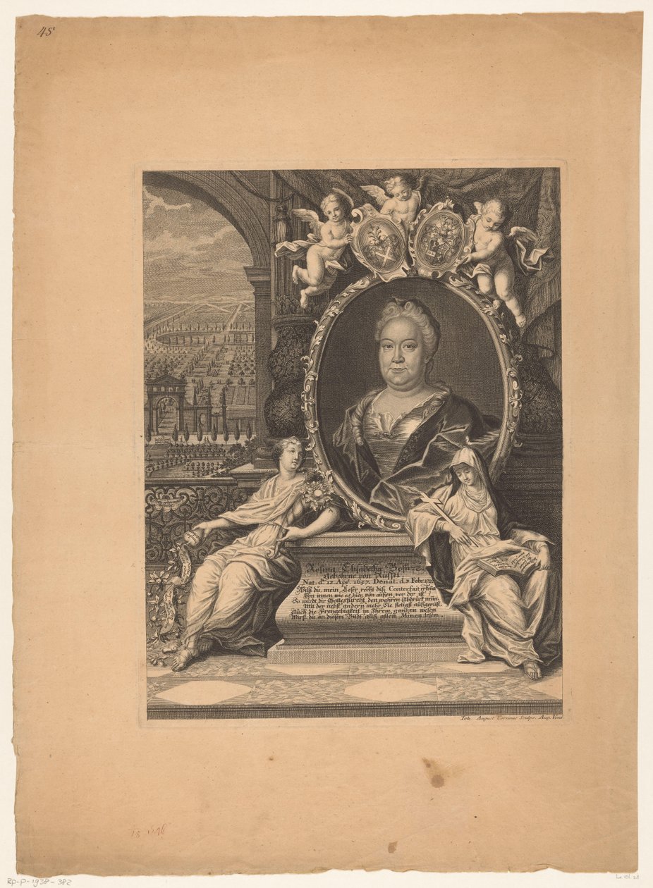 Portrait of Rosina Elisabeth Bose by Johann August Corvinus