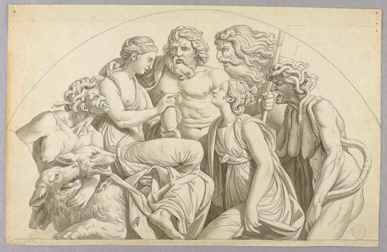 Psyche Asks Proserpine to Put a Little of Her Beauty in an Urn for Venus by Johann August Nahl the Younger