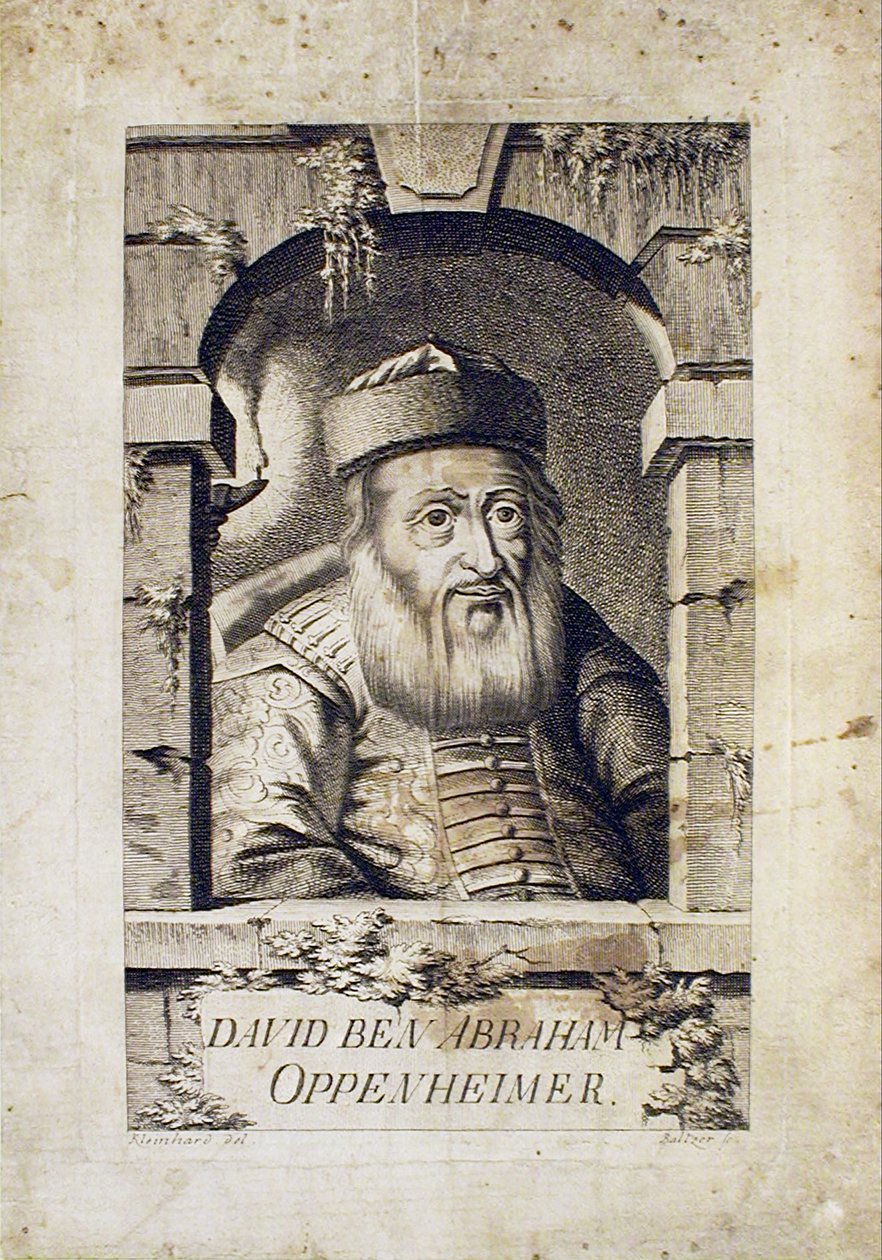 Portrait of David Oppenheim, Chief Rabbi of Prague by Johann Balzer