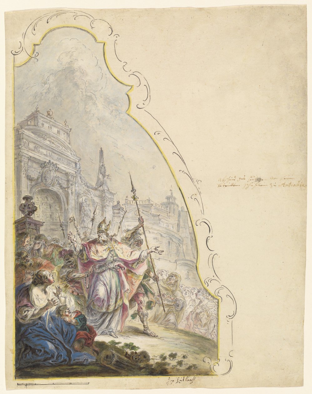 Saint Ignatius Leaving Antioch by Johann Baptist Enderle