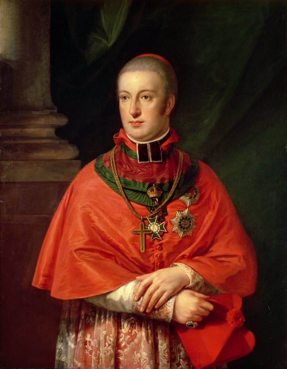 Rudolf of Habsburg, Archduke of Austria, youngest son of Leopold II, in cardinal