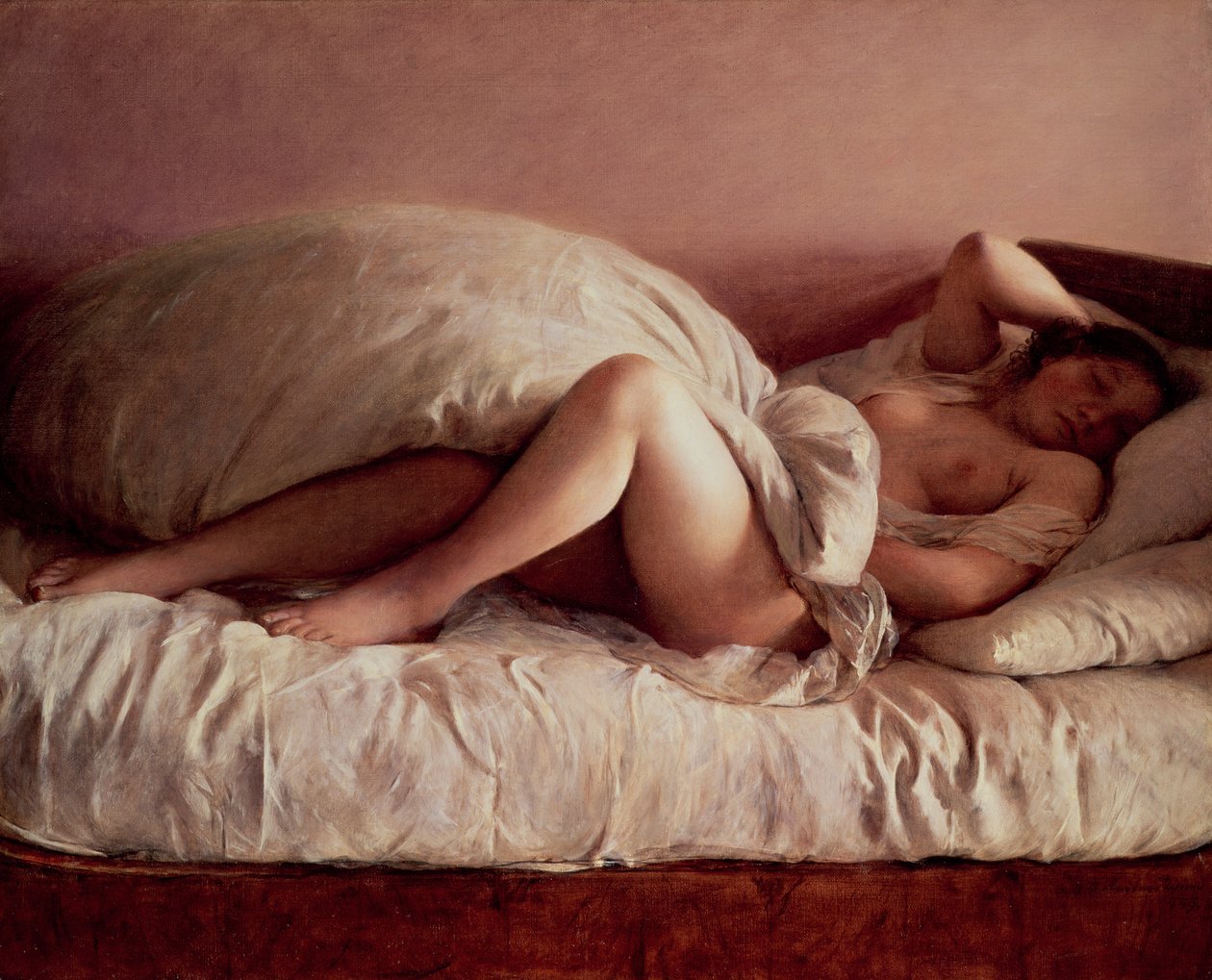 Sleeping Woman by Johann Baptist Reiter
